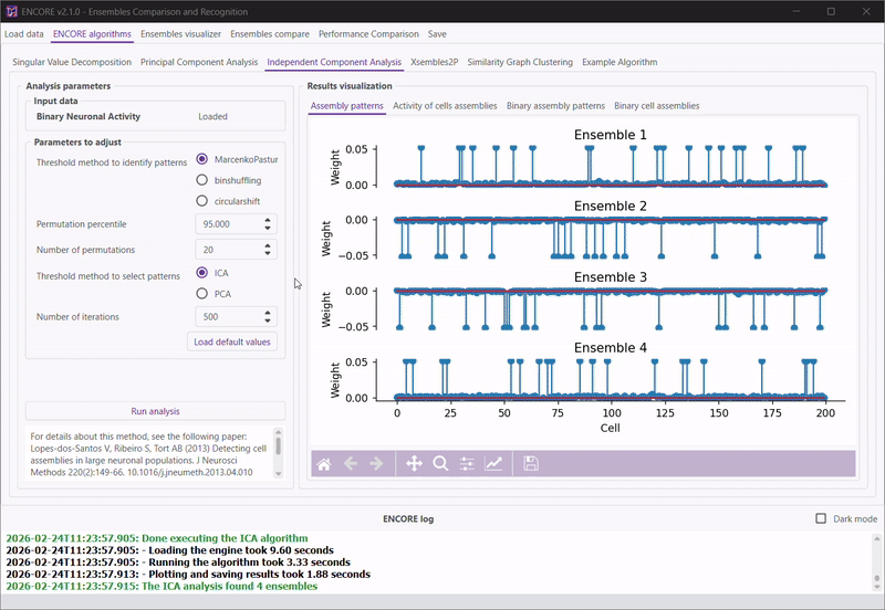 Demo visualizing results